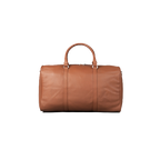 Deluxe Travel Leather Duffle Bag, Brown Zing Apparel