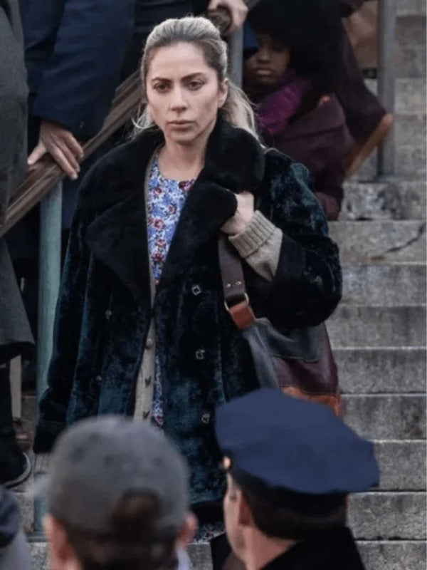 Joker 2024 Lady Gaga Black Coat