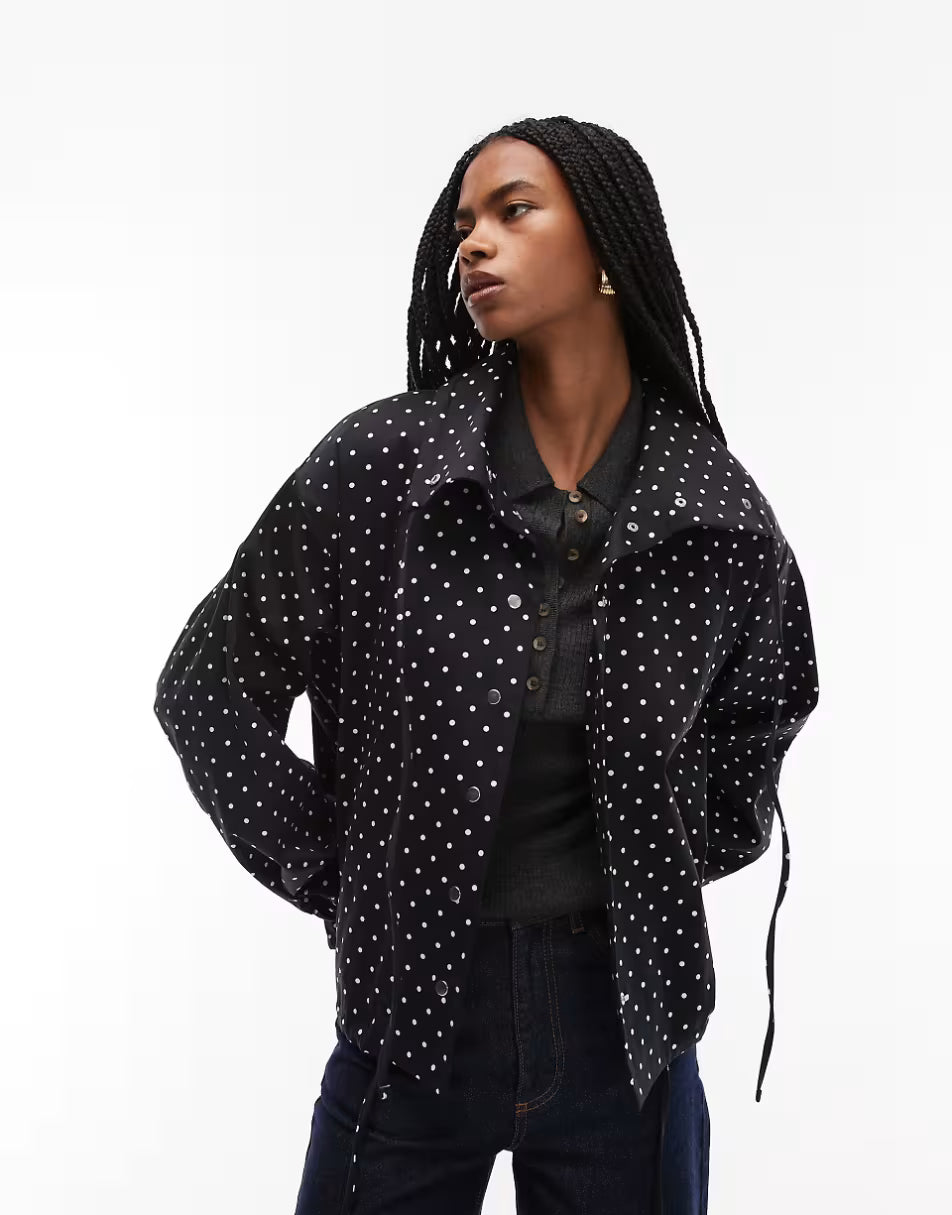 Black And White Polka Dot Jacket