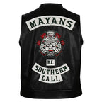 Angel Reyes Mayans M.C Leather Vest Zing Apparel