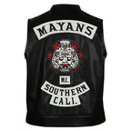 Angel Reyes Mayans M.C Leather Vest Zing Apparel