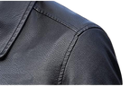 Tall Leather Biker Jacket Men, Black Zing Apparel