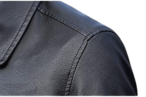Tall Leather Biker Jacket Men, Black Zing Apparel