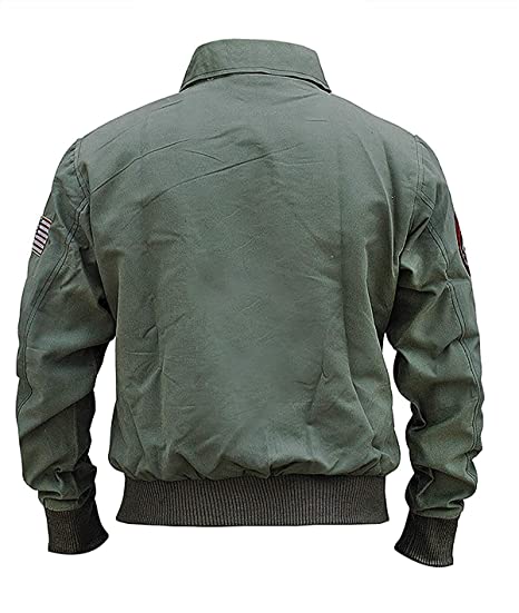 Top Gun T-C Cotton Jacket Men, Green Zing Apparel