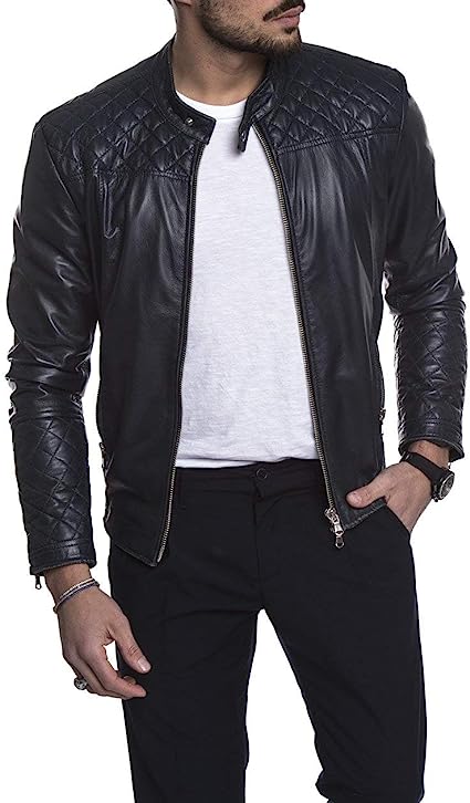 Urban Soft Lambskin Biker Jacket Men Zing Apparel