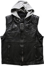 Japanese Retro Leather Vest Men Black Zing Apparel