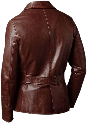 Vintage Leather Blazer Men, Chocolate Brown Zing Apparel