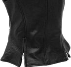 Genuine Lambskin Leather Vest For Women, Black Zing Apparel