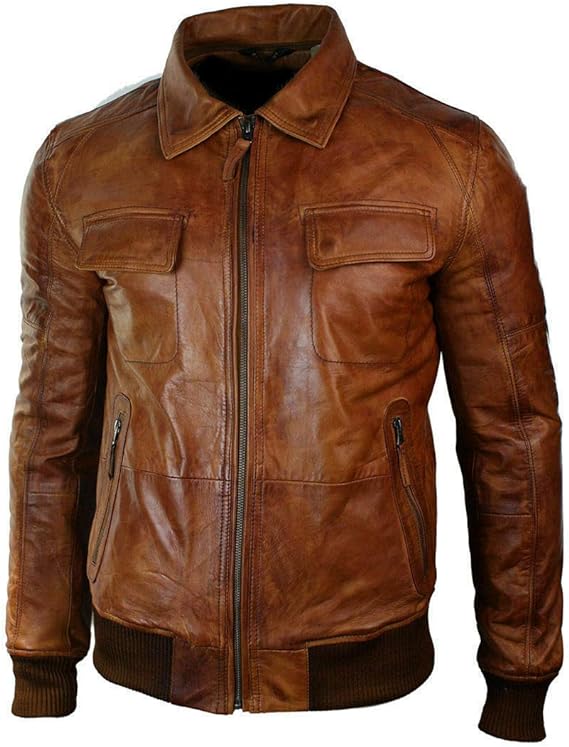 B3 Rust Tan Bomber Jacket Men Zing Apparel