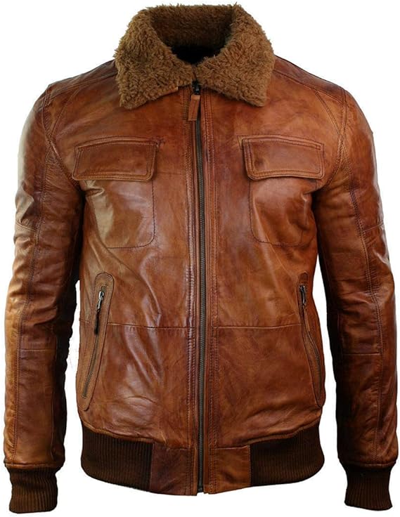 B3 Rust Tan Bomber Jacket Men Zing Apparel