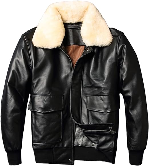 Bomber Pilot Air Force Genuine Leather Jacket Zing Apparel