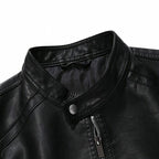 Casual Fashion Biker Leather Jacket Men Zing Apparel