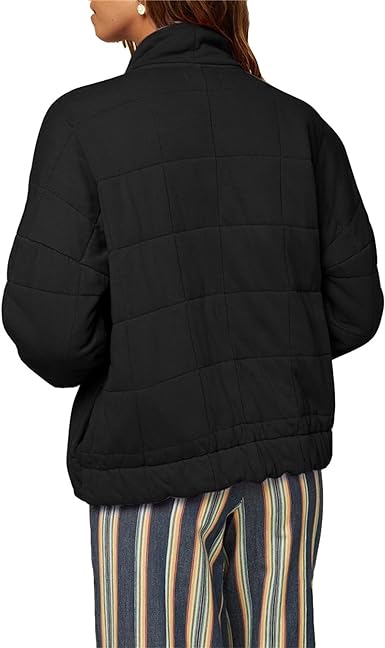 Quilted Cotton Jacket For Women, Cotton Black Jacket Zing Apparel