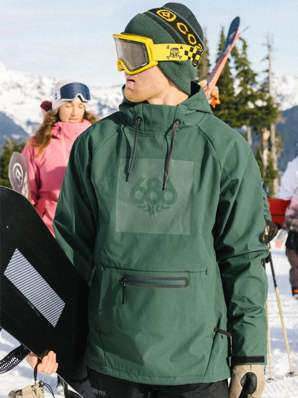 686-Waterproof-Hoodie-Moss-Green