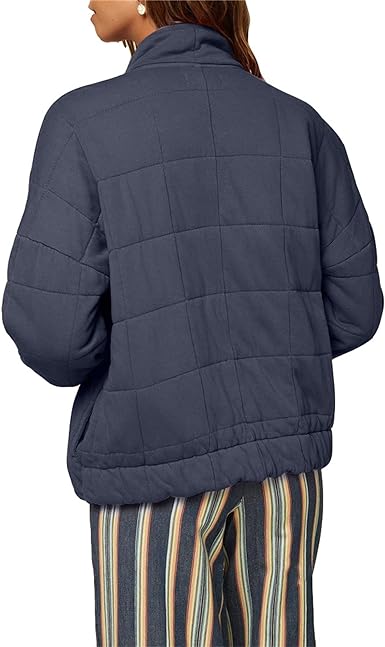 Quilted Cotton Jacket For Women, Cotton Black Jacket Zing Apparel