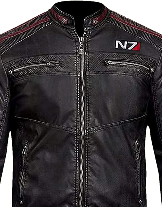 Mass Effect N7 Biker Jacket Men Zing Apparel