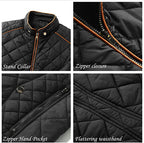 Quilted Light Weight Puffer Jacket, Black Zing Apparel