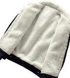 Full Fur Denim Jacket Men, Black Zing Apparel