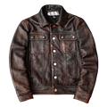Men's Leather Faux Leather Biker Jacket Zing Apparel