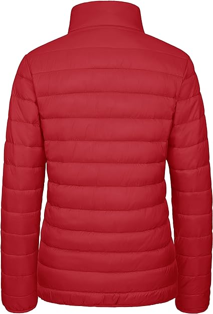 Red Quilt Jacket Women  - Puffer Jacket Zing Apparel