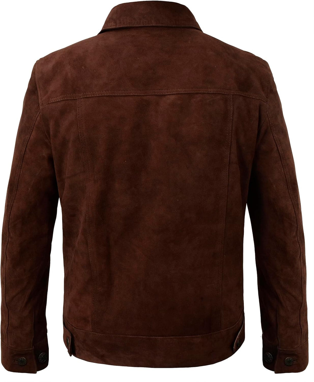 Trucker Suede Leather Jacket, Multi Zing Apparel