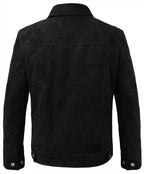 Trucker Suede Leather Jacket, Multi Zing Apparel