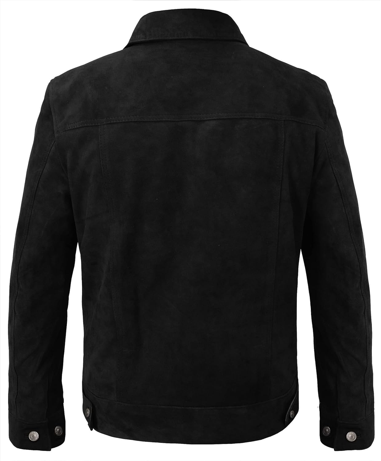 Trucker Suede Leather Jacket, Multi Zing Apparel