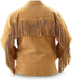 Western Cowboy Fringes Suede Leather Jacket Zing Apparel