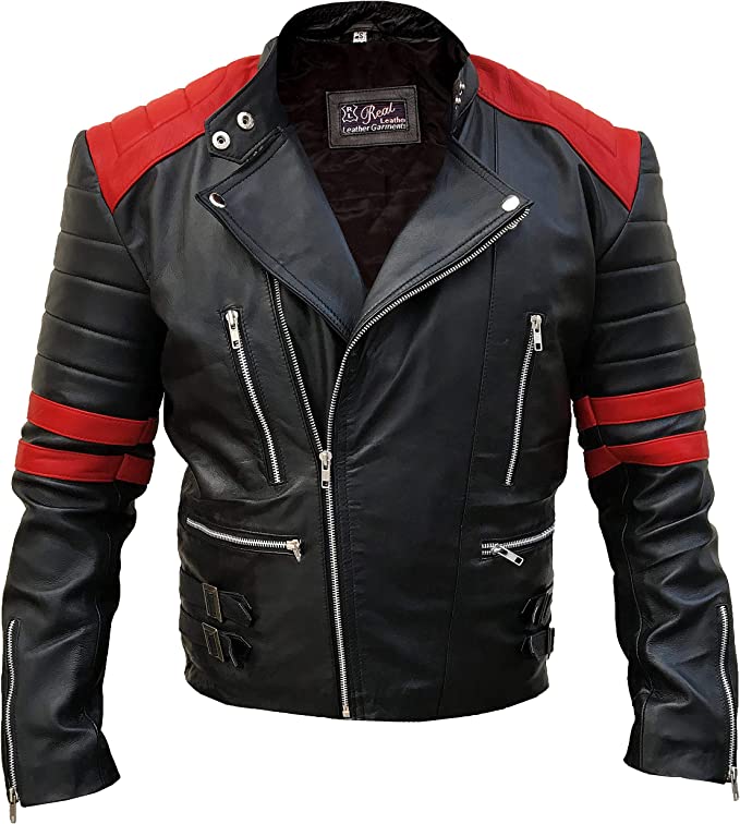 Men's Brando Classic Vintage Leather Jacket Zing Apparel