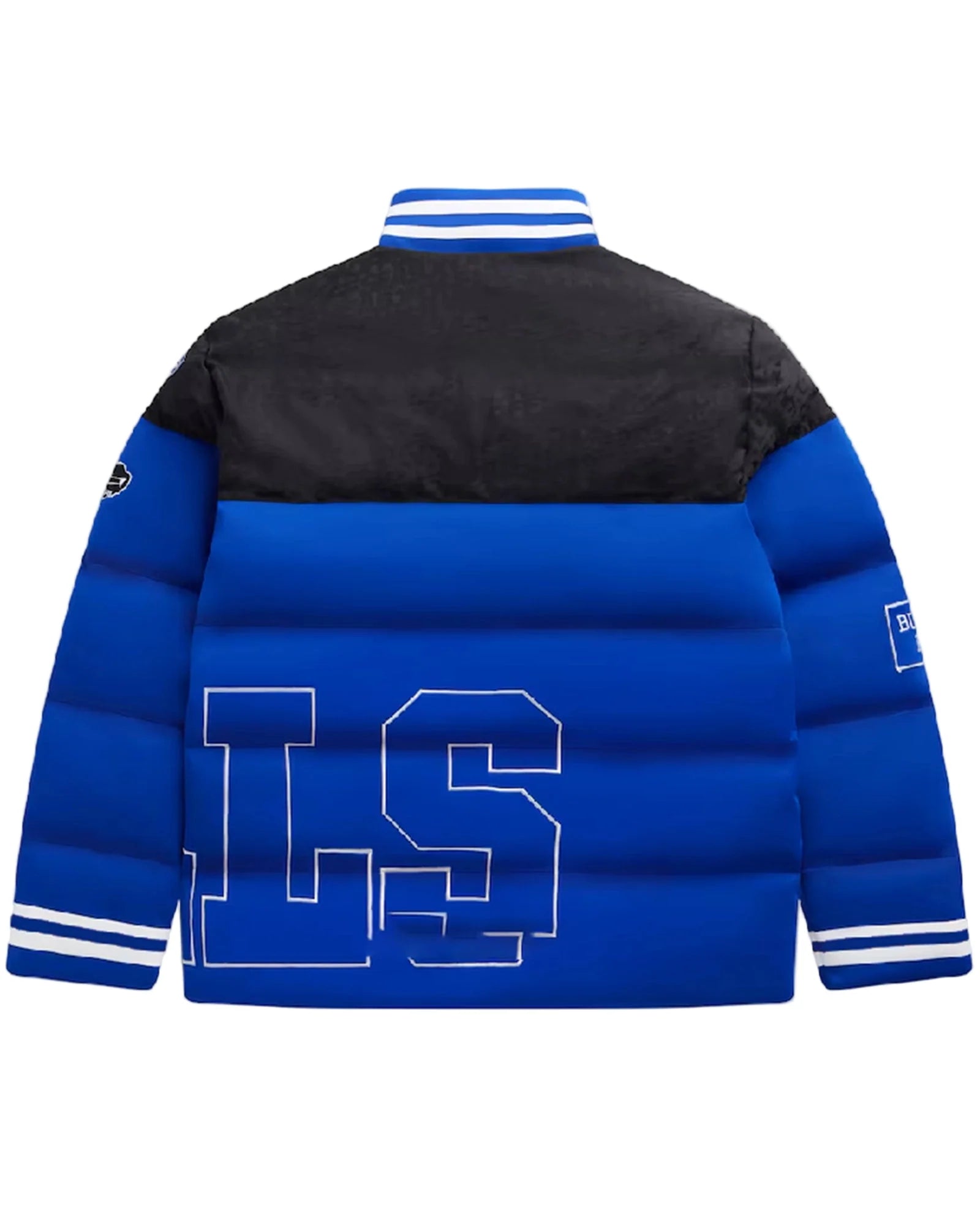 A-Bills-Love-Story-2025-Damar-Hamlin-Puffer-Blue-And-Black-Jacket