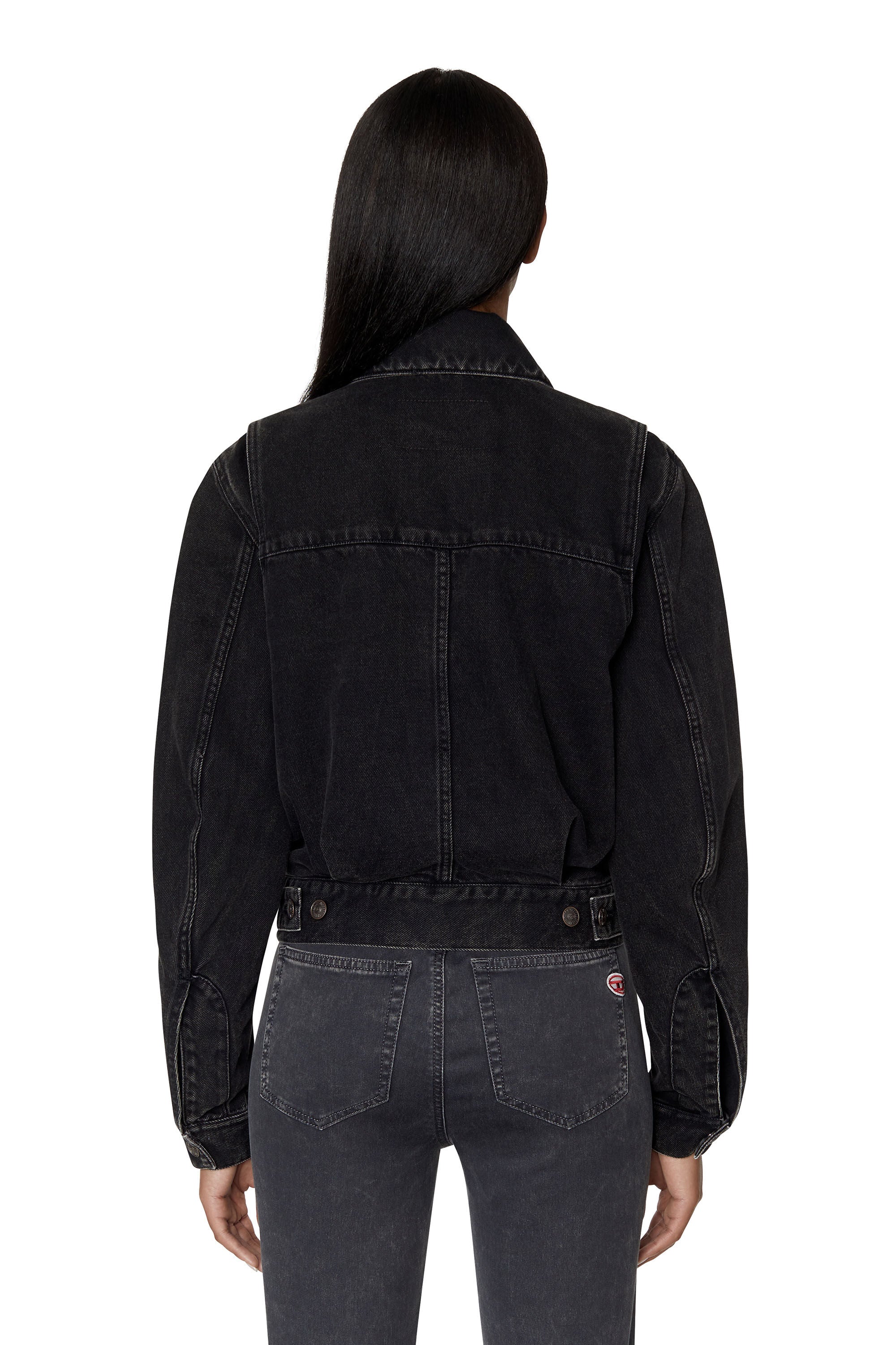 Black Denim Jacket Women, Diesel 'De-Tracy' Zing Apparel