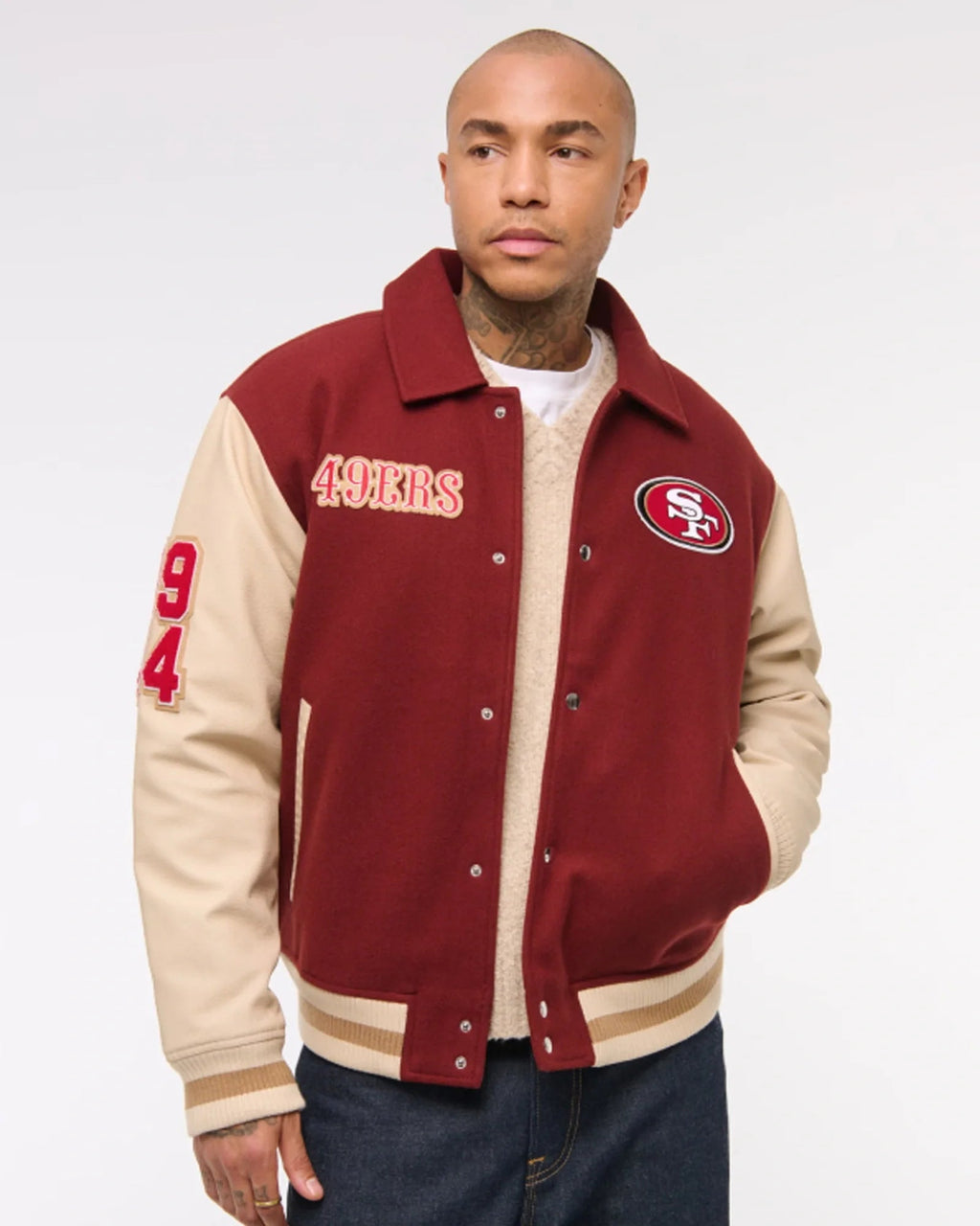 Abercrombie-San-Francisco-49ers-Varsity-Bomber-Jacket