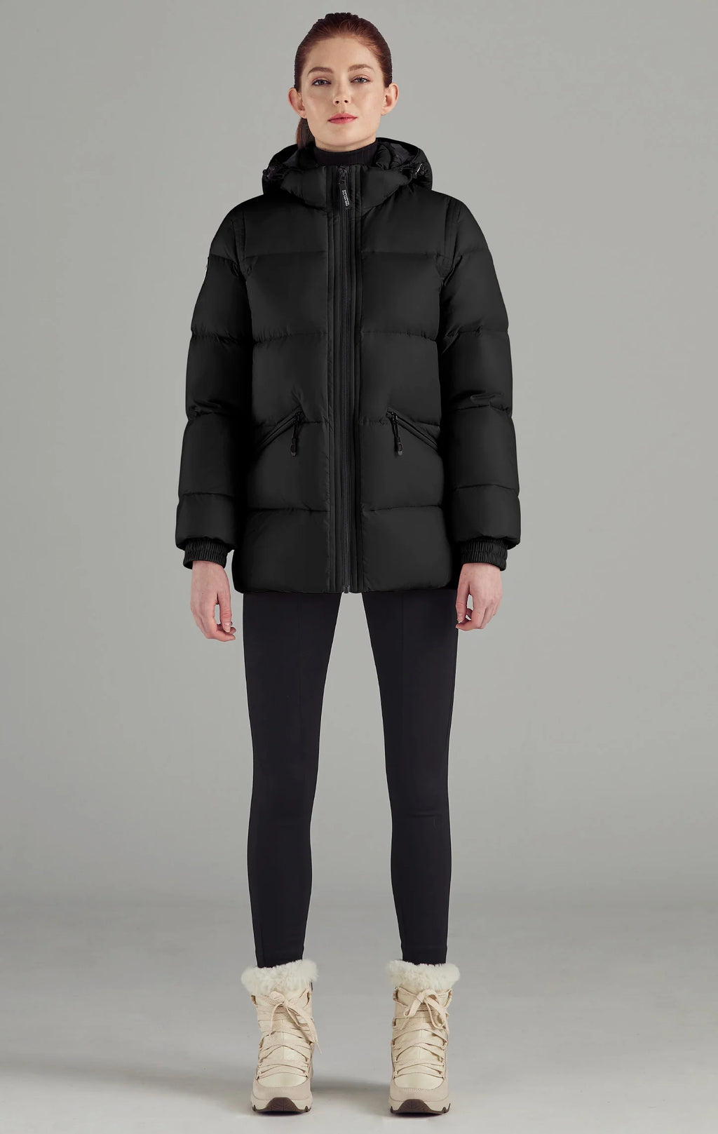 Adena-Women-Lightweight-Puffer-Jacket-Black
