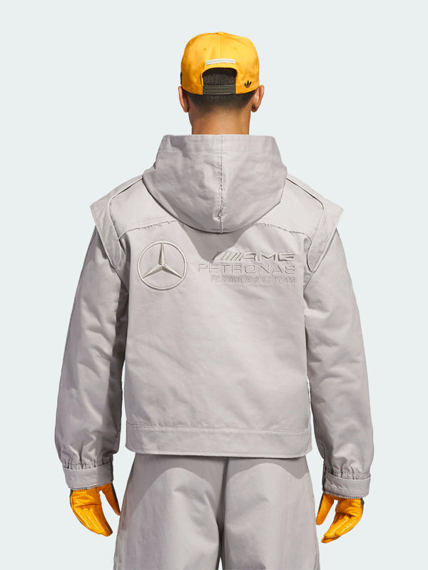 Adidas-Para-Bad-Bunny-X-Mercedes-amg-F1-Racing-Zip-Up-Track-Top-With-Balaclava-Gray