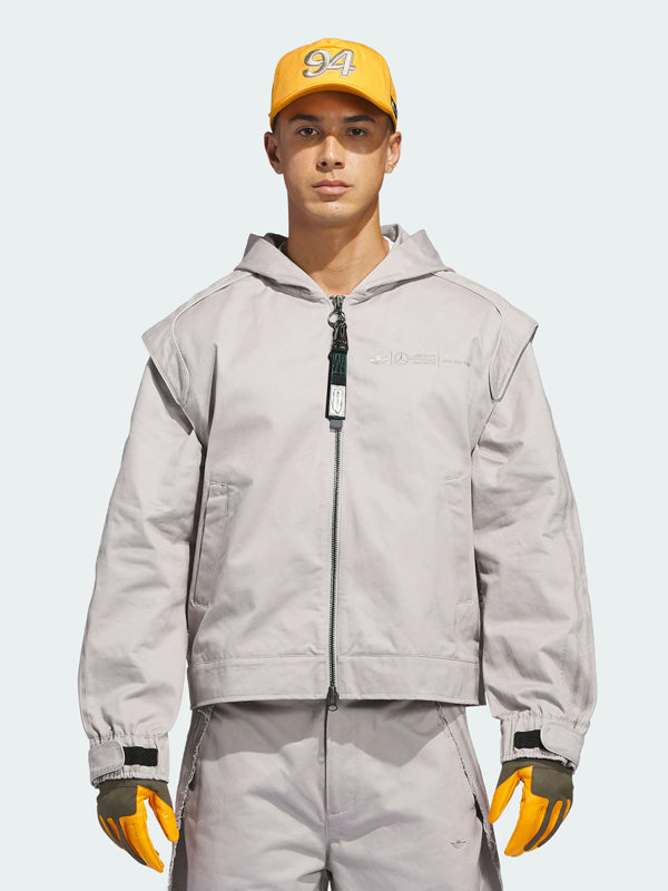 Adidas-Para-Bad-Bunny-X-Mercedes-amg-F1-Racing-Zip-Up-Track-Top-With-Balaclava-Grey
