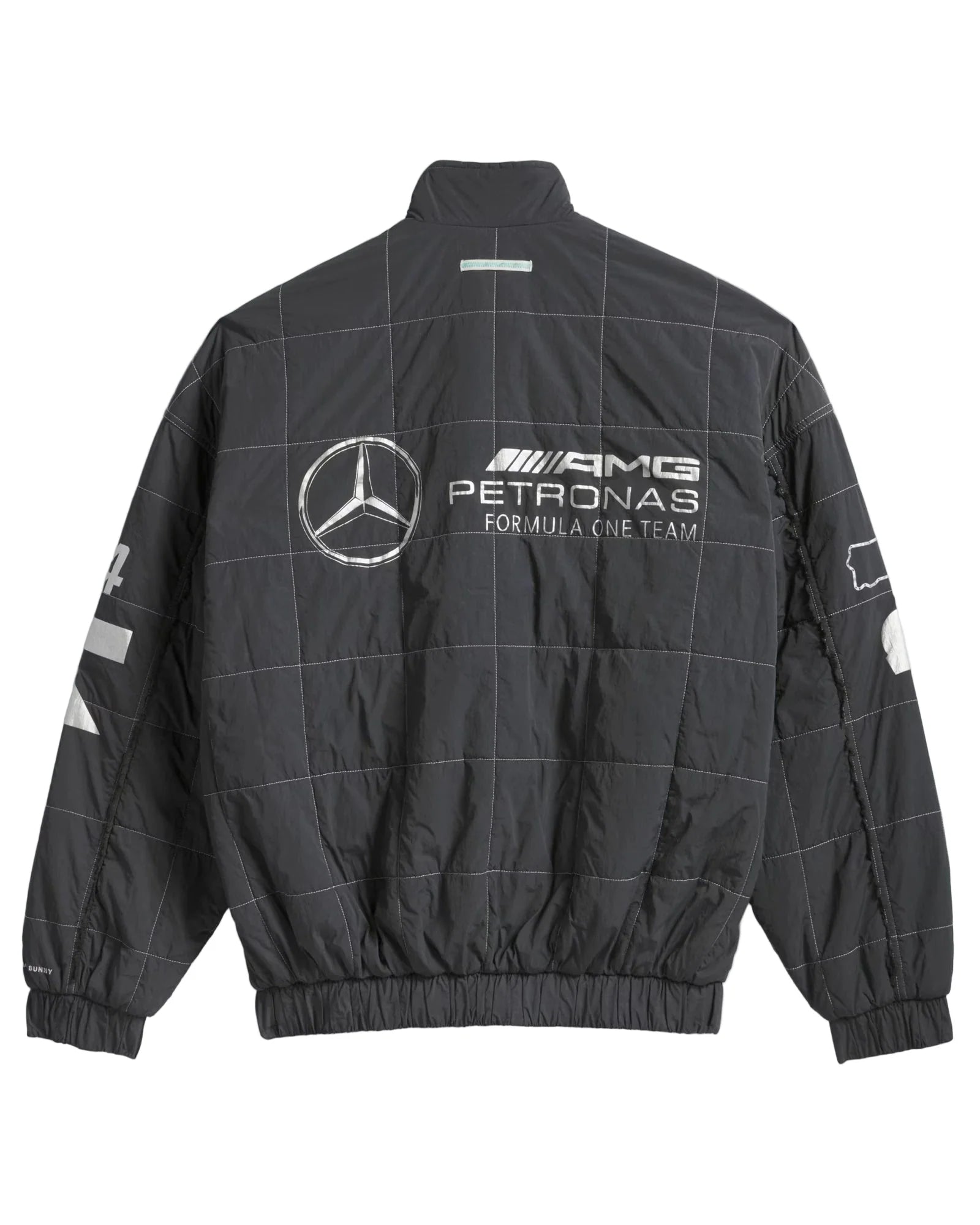 Adidas-Para-Bad-Bunny-x-Mercedes-AMG-F1-Racing-Black-Jacket