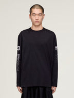 Adidas-Y-3-Mercedes-Chaos-Logo-Long-Sleeve-Tee-Shirt-Black