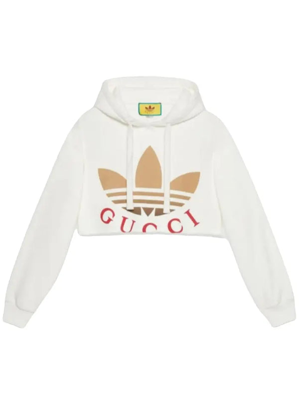 Gucci × Adidas Cropped Hoodie