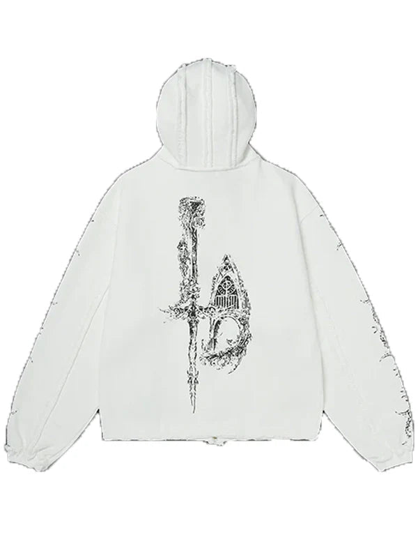 Adidas Thug Club Dragon Jacket White Back