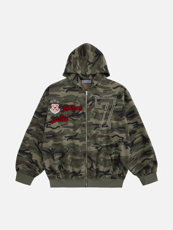 Aelfric Eden Camo ZIP Up Hoodie