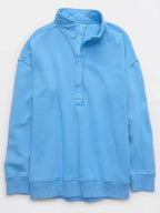 Aerie Oh Snap Sweatshirt Blue Sale
