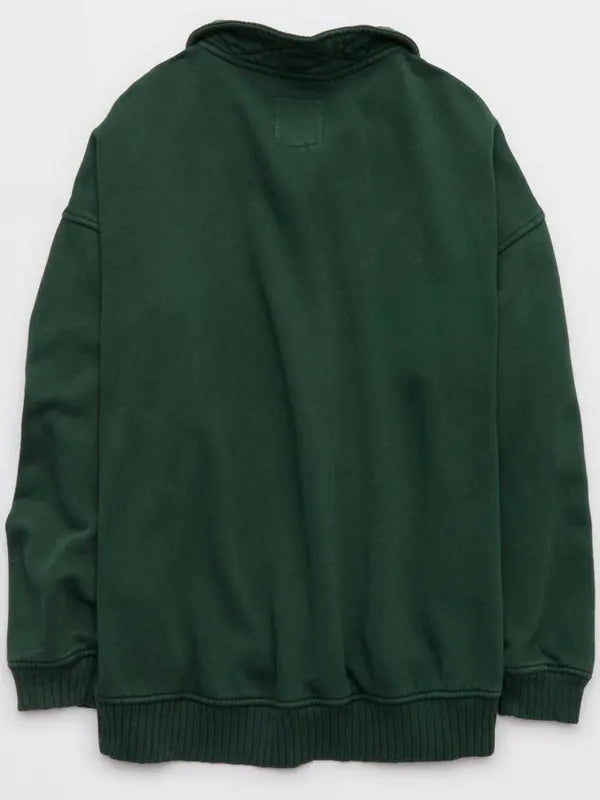Aerie Oh Snap Sweatshirt Green Back
