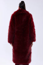Akira-Red-Faux-Fur-Coat-Back