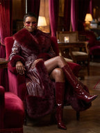 Akira-vivian-fur-trim-trench-in-burgundy