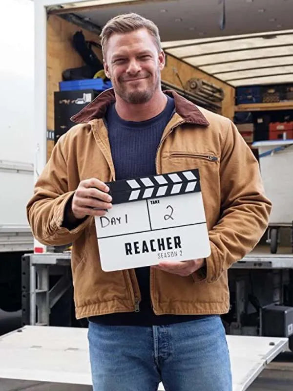 Alan Ritchson Reacher S02 Brown Jacket For Sale