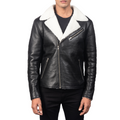 Alberto-White-Shearling-Black-Leather-Jacket-Sale