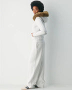 Aritzia-White-Fur-Hoodie-Side-View