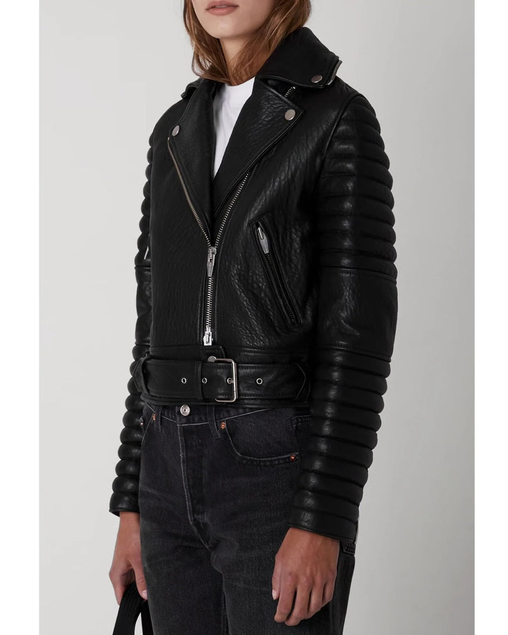 The Arrivals Leather Biker Jacket