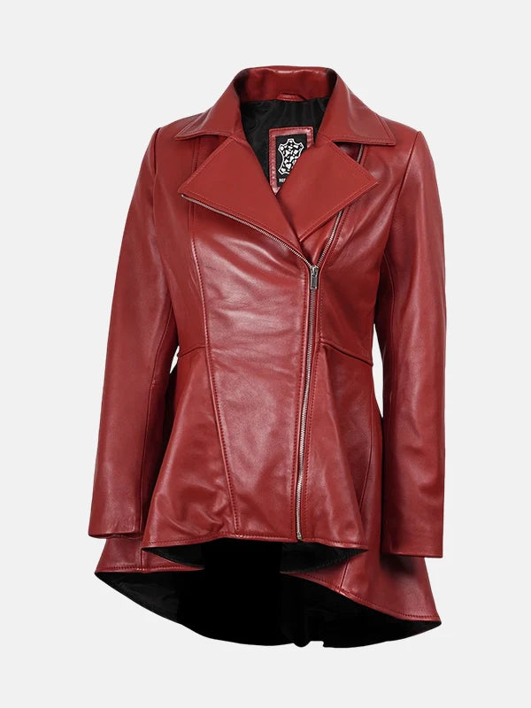 Asymmetrical_Red_Leather_Peplum_Jacket