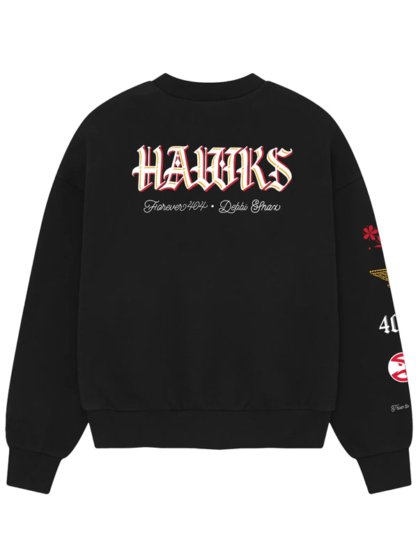 Atlanta-Hawks-x-Debbi-Snax-black-Sweatshirt-Crewneck